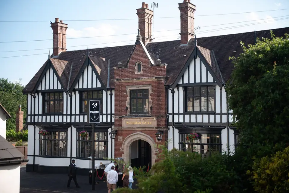 Tudor-style pub exterior